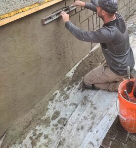 Hand Carved Concrete job