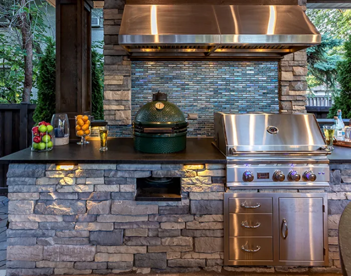 outdoor kitchen modern backyard design